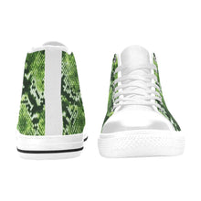 Load image into Gallery viewer, R&amp;RH Women&#39;s Green White Trim High Top Tennis Shoes
