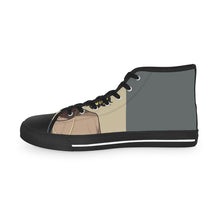 Load image into Gallery viewer, R&amp;RH men&#39;s gray Huh?! high top sneakers
