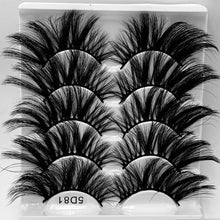 Load image into Gallery viewer, 5D 25mm 5 Pairs Mink Eyelashes Multi-Layer Lengthening Thick Thickened False Eyelashes
