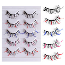 Load image into Gallery viewer, Multi-Layer thick cross mink 5 pairs of eyelashes
