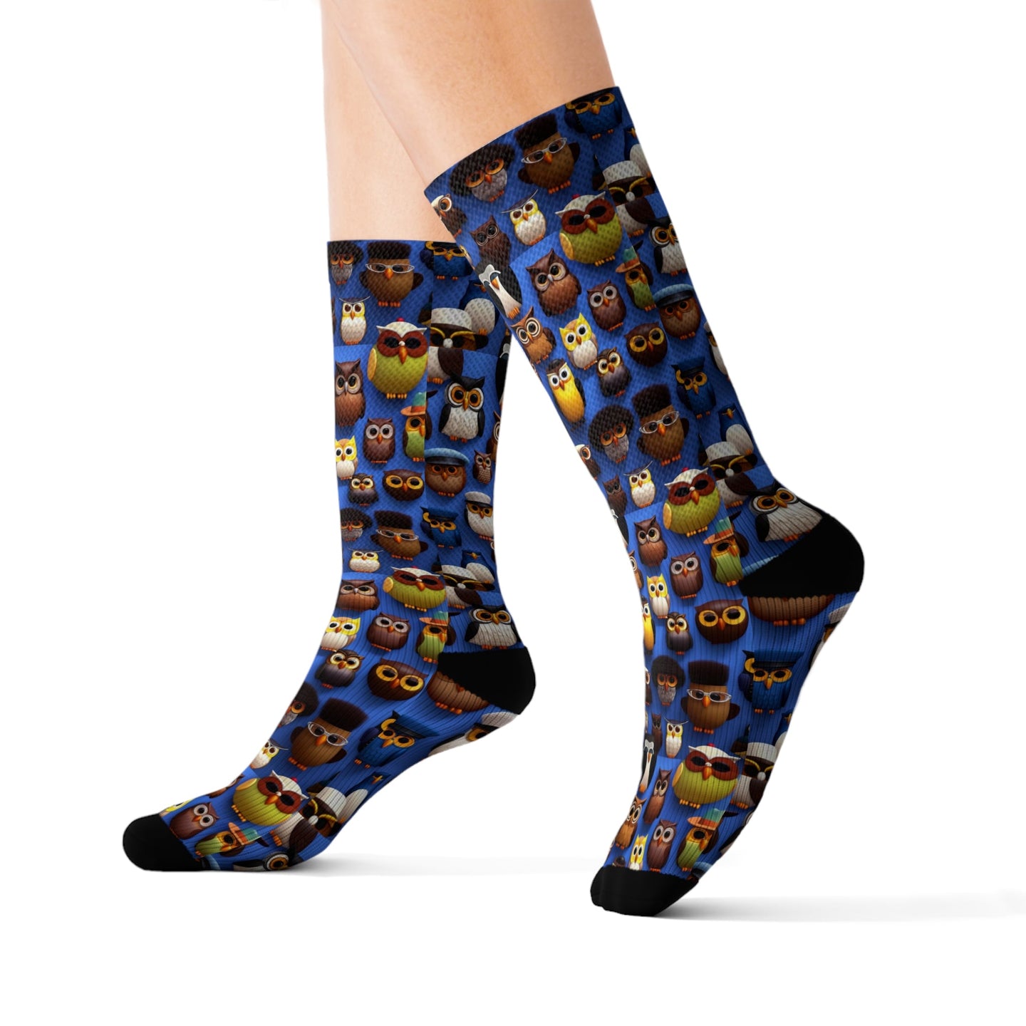 R_RH Owl Mania Sublimation Sock