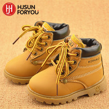 Load image into Gallery viewer, Winter Children&#39;s Boots Girls Boys Plush Martin Boots Casual Warm Ankle Shoes Kids Fashion Sneakers Baby Snow Boots
