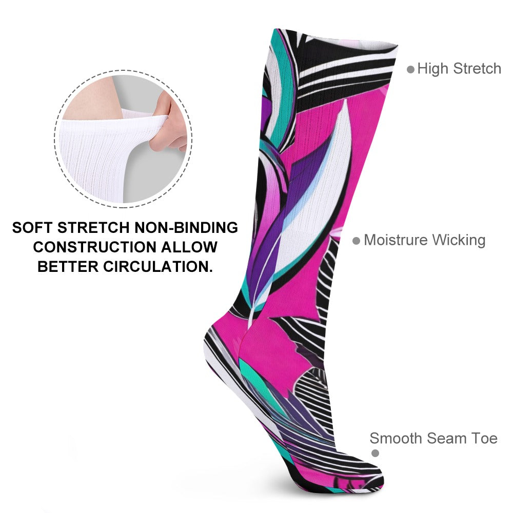 R_RH Abstract Breathable Socks (Pack of 5 - Same Pattern)