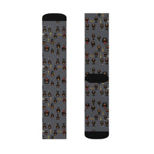 Load image into Gallery viewer, R_RH Grey Caricature Toon Men Sublimation Socks
