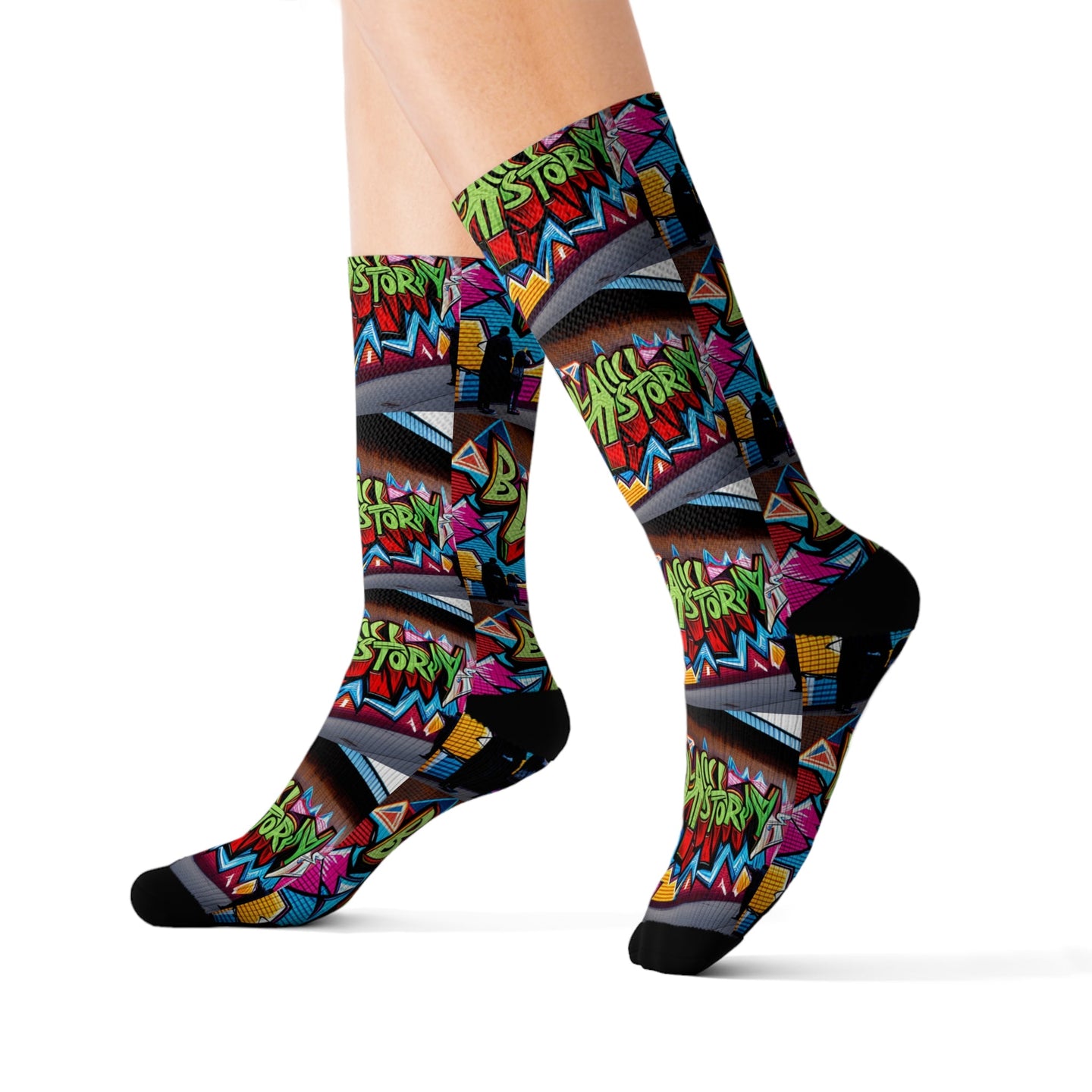 R_RH Black History Sublimation Socks