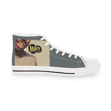 Load image into Gallery viewer, R&amp;RH men&#39;s gray Huh?! high top sneakers
