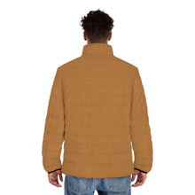 Load image into Gallery viewer, R_RH Light Brown Men&#39;s Puffer Jacket
