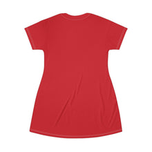 Load image into Gallery viewer, Red Portrait T-Shirt Dress
