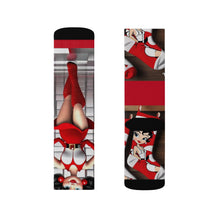 Load image into Gallery viewer, R&amp;RH Red Boots Caricatures Socks
