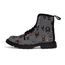 Load image into Gallery viewer, R_RH Caricature Toons Grey Men&#39;s Canvas Boots
