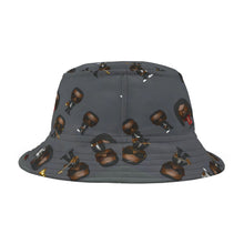 Load image into Gallery viewer, R_RH Caricature Toons Mens Grey Bucket Hat
