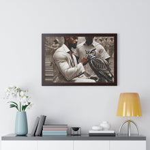 Load image into Gallery viewer, R_RH Owl &amp; Friend Framed Horizontal Poster
