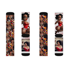 Load image into Gallery viewer, R_RH Red Caricature Sublimation Socks
