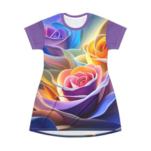 Load image into Gallery viewer, Roses T-Shirt Dress
