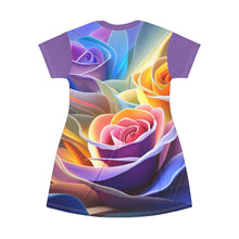 Load image into Gallery viewer, Roses T-Shirt Dress
