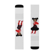 Load image into Gallery viewer, R_RH Caricature White Sublimation Socks
