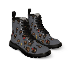 Load image into Gallery viewer, R_RH Caricature Toons Grey Men&#39;s Canvas Boots
