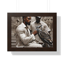 Load image into Gallery viewer, R_RH Owl &amp; Friend Framed Horizontal Poster
