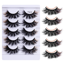 Load image into Gallery viewer, 5 Pairs Of Colorful Fried False Eyelashes Multi Layer Thick Cross Mink Like Eyelashes
