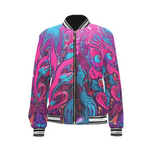 Load image into Gallery viewer, R&amp;RH Abstract Bomber Jacket for Women
