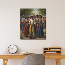 Load image into Gallery viewer, Rich and Rich Homeopportunities Frame Canvas Print 16&quot;x20&quot; &quot;The Gathering.&quot;
