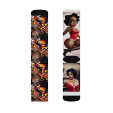 Load image into Gallery viewer, R_RH Red Caricature Sublimation Socks
