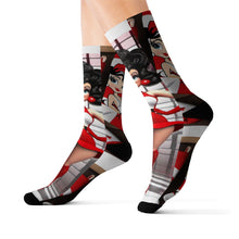 Load image into Gallery viewer, R_RH Women&#39;s Caricature White Socks
