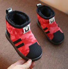 Load image into Gallery viewer, Kids Shoes Winter Boys Brand Snow Boots Children Fashion Plush Warm Ankle Martin Boots Baby Girls Black Red Sport Shoes
