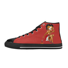 Load image into Gallery viewer, R&amp;RH Red Women&#39;s Classic High Top Canvas Shoes
