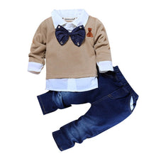 Load image into Gallery viewer, 4Pcs Boys Clothes Sets Summer Children Clothing Baby Boy Sport Suit T-shirt+Jeans Costume For Kids
