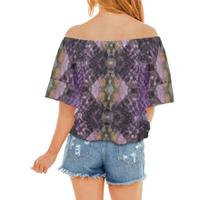 Load image into Gallery viewer, R&amp;RH Women&#39;s Purple Off Shoulder Blouse
