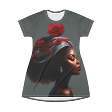 Load image into Gallery viewer, R&amp;RH Vivid Rose T-Shirt Dress
