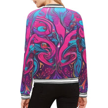 Load image into Gallery viewer, R&amp;RH Abstract Bomber Jacket for Women
