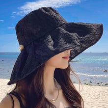 Load image into Gallery viewer, Temperament Goddess Summer Outdoor Sunscreen Big Brim Hat

