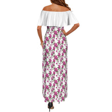 Load image into Gallery viewer, R&amp;RH Women&#39;s Off Shoulder Fushia Flower Dress
