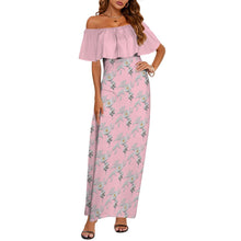 Load image into Gallery viewer, R&amp;RH Rose Women&#39;s Flower Off Shoulder Dress
