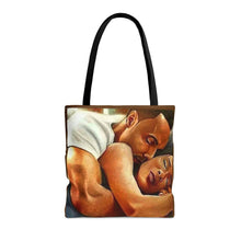 Load image into Gallery viewer, Sleeping Man and Woman Tote Bag
