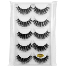 Load image into Gallery viewer, 5 Pairs 3D Mink Lashes Thickness False Eyelashes
