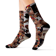 Load image into Gallery viewer, R_RH Red Caricature Sublimation Socks
