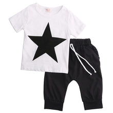 Load image into Gallery viewer, Toddler Kids Baby Boys Clothes Star T-shirt Tops Harem Pants 2pcs
