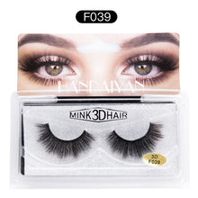 Load image into Gallery viewer, Explosive 3D Mink Hair False Eyelashes Curled Soft Slender Three
