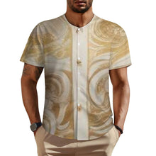 Load image into Gallery viewer, R&amp;RH Men&#39;s Designer White Gold Shirt
