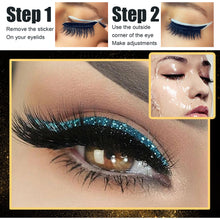 Load image into Gallery viewer, New Glitter Self-Adhesive Eyeliner Eyeshadow Sticker Double Eyelid False Eyelashes Waterproof Party Eye Makeup Sticker
