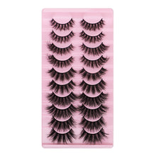 Load image into Gallery viewer, 10 Pairs Of Messy Thick Imitation Mink Hair False Eyelashes 3D Stereo Realistic European And American Fried Hair False Eyelashes
