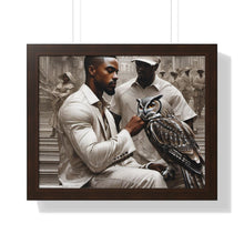 Load image into Gallery viewer, R_RH Owl &amp; Friend Framed Horizontal Poster
