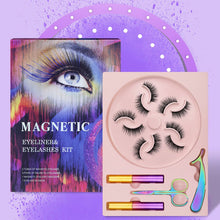 Load image into Gallery viewer, Magnetic Eyelashes Mink False Lashes Magnetic Eyeliner Waterproof Liquid Set Lasting Handmade Eyelash Makeup Tool
