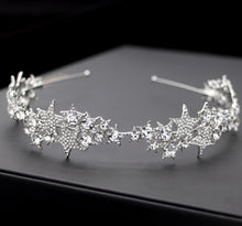 Load image into Gallery viewer, Star Crown New Hair Band Wedding Hair Accessories Bridal Jewelry
