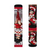 Load image into Gallery viewer, R&amp;RH Red Boots Caricatures Socks
