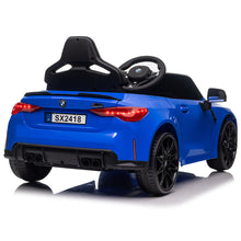 Load image into Gallery viewer, Blue BMW M4 12v Kids ride on toy car 2.4G W/Parents Remote Control Three speed adjustable
