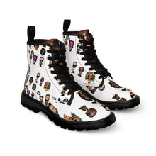 Load image into Gallery viewer, R_RH White Caricature Toons Women&#39;s Canvas Boots
